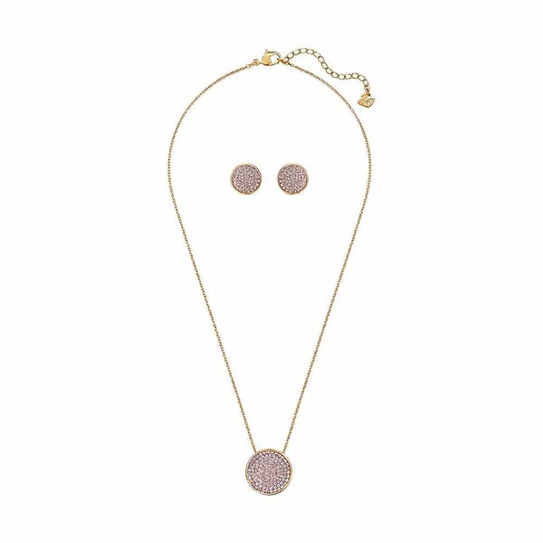 Swarovski Rose Gold Fun Set: Necklace & Earrings - 5227970 - View 1