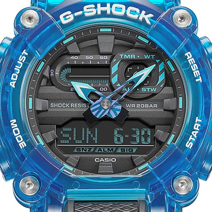 Casio G-Shock GA-900SKL-2AER Blue Resin Powerhouse - View 3