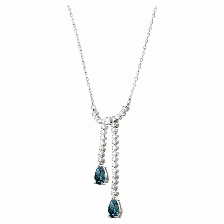 Swarovski Vintage Crystal Y Necklace, Rhodium Plated - 5457628 - View 2