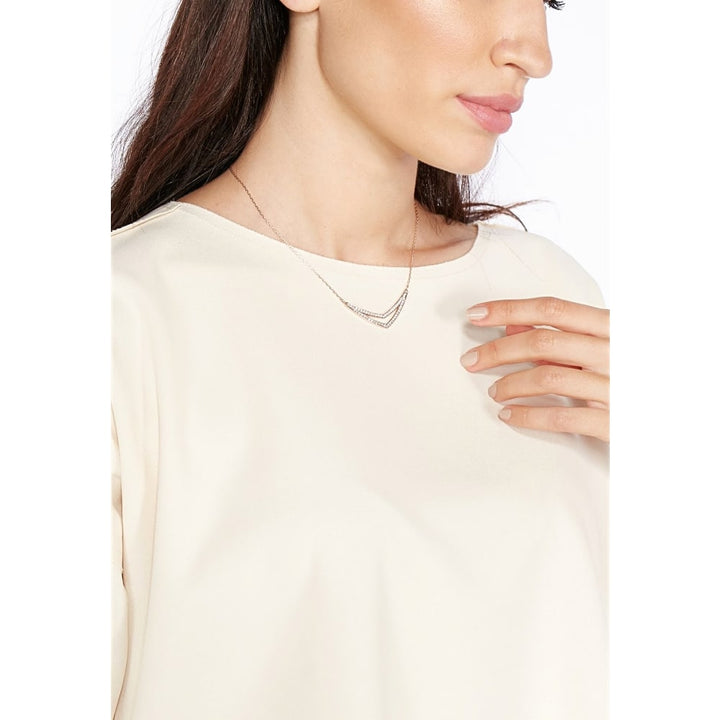 Swarovski Alpha 5210287 Rose Gold Crystal Pendant Necklace - View 3