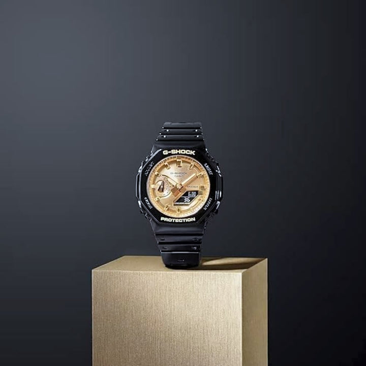 Casio G-Shock GA-2100GB-1AER Black & Gold Digital-Analog Watch - View 6