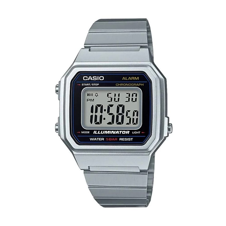 Casio Classic B650WD-1ADF Digital Silver Stainless Steel Watch - View 1