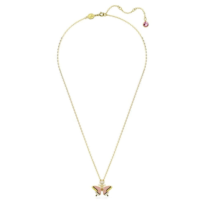 Swarovski Idyllia Butterfly Pendant, 5658857, Gold-Tone - View 4