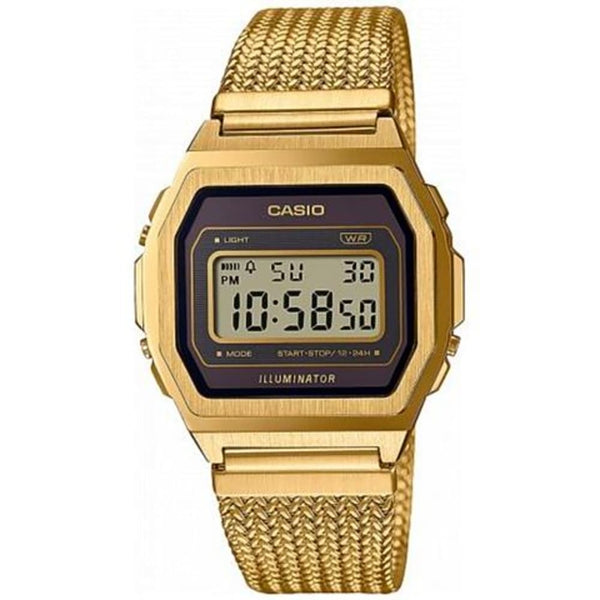 Casio Vintage A1000MGA-5EF Iconic Gold Digital Watch - View 1