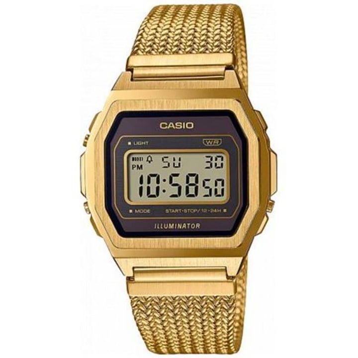 Casio Vintage A1000MGA-5EF Iconic Gold Digital Watch - View 1