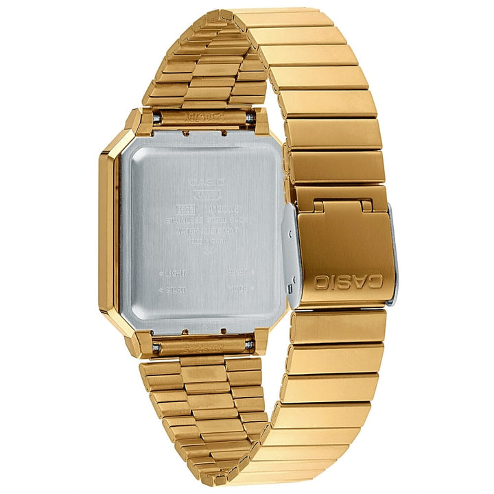 Casio Vintage A100WEG-9AEF Iconic Gold Digital Watch - View 3