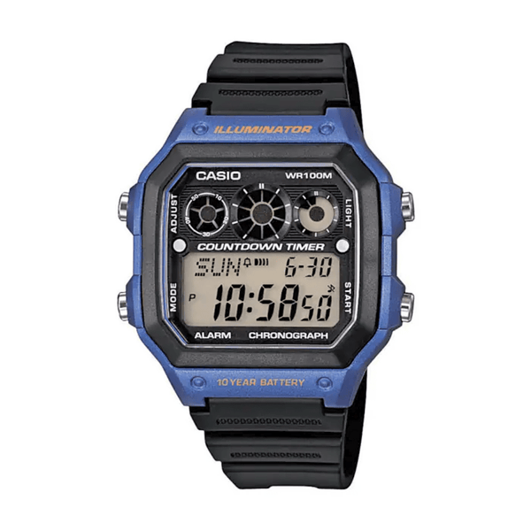 Casio AE-1300WH-2AVDF Digital Sport Watch - Blue Accent - View 1