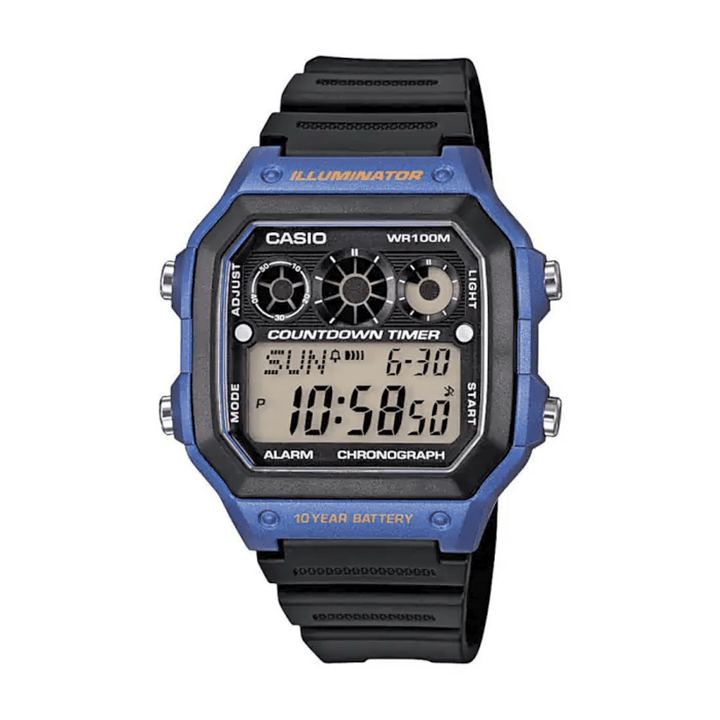 Casio AE-1300WH-2AVDF Digital Sport Watch - Blue Accent - View 1