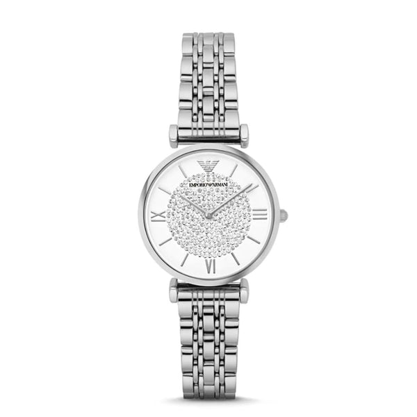 Armani AR1925 Women's Silver Stainless Steel Bracelet Watch - View 1