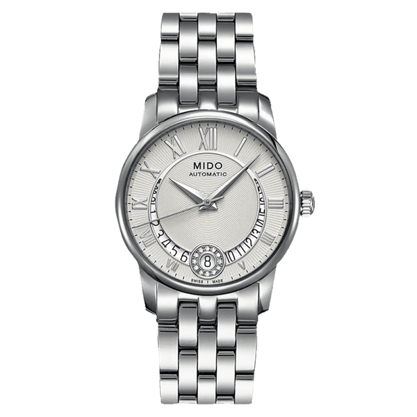 Mido Baroncelli Diamonds: A Timeless Silver Elegance M0072071103800 - View 1