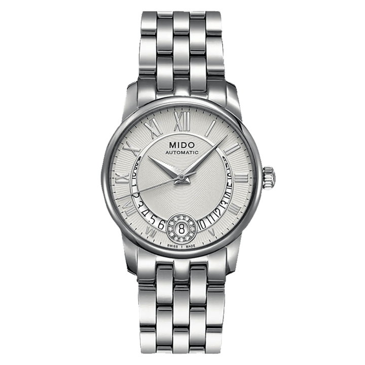 Mido Baroncelli Diamonds: A Timeless Silver Elegance M0072071103800 - View 1