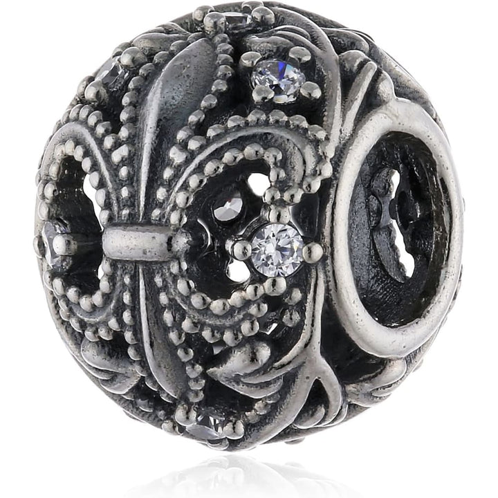 Pandora Fleur de Lis Openwork Charm 791378CZ - Sterling Silver - View 4