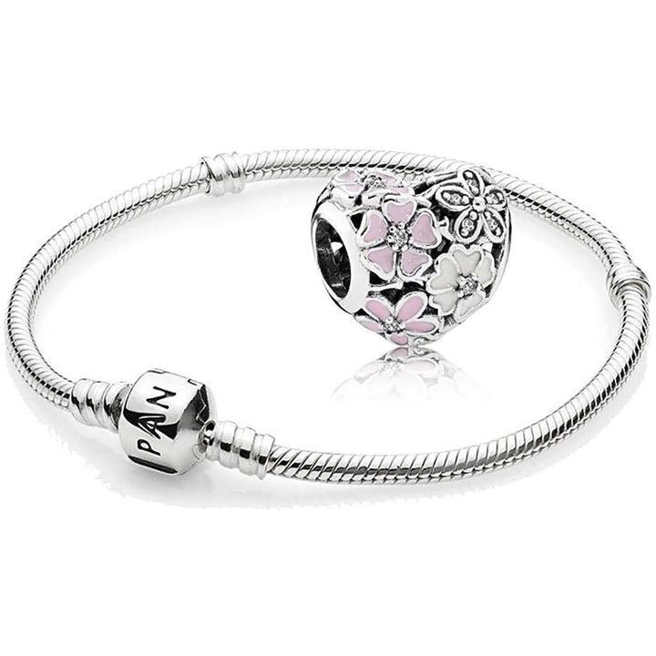 Pandora Poetic Blooms Charm 791825ENMX: A Floral Masterpiece - View 3