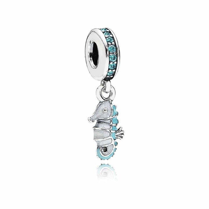 Pandora Tropical Seahorse Charm 791311MCZ - View 1