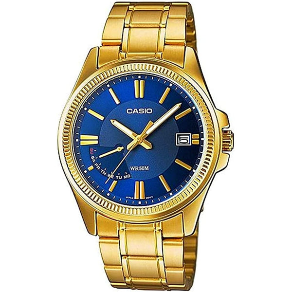 Casio MTP-E115GB-2AVDF Gold-Tone Stainless Steel Analog Watch - View 1
