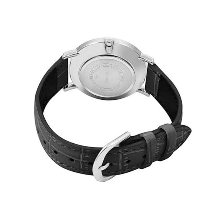 Casio Enticer MTP-VT01L-1BUDF Black & Gold Leather Watch - View 2