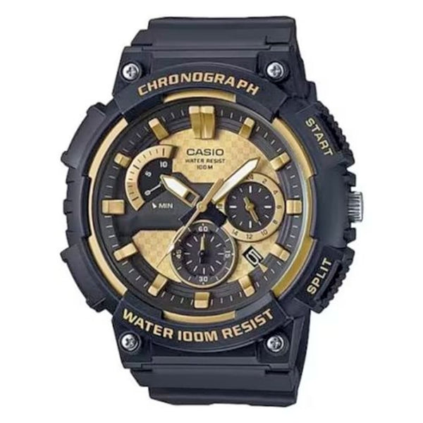 Casio Black & Gold Analog Watch MCW-200H-9A - View 1