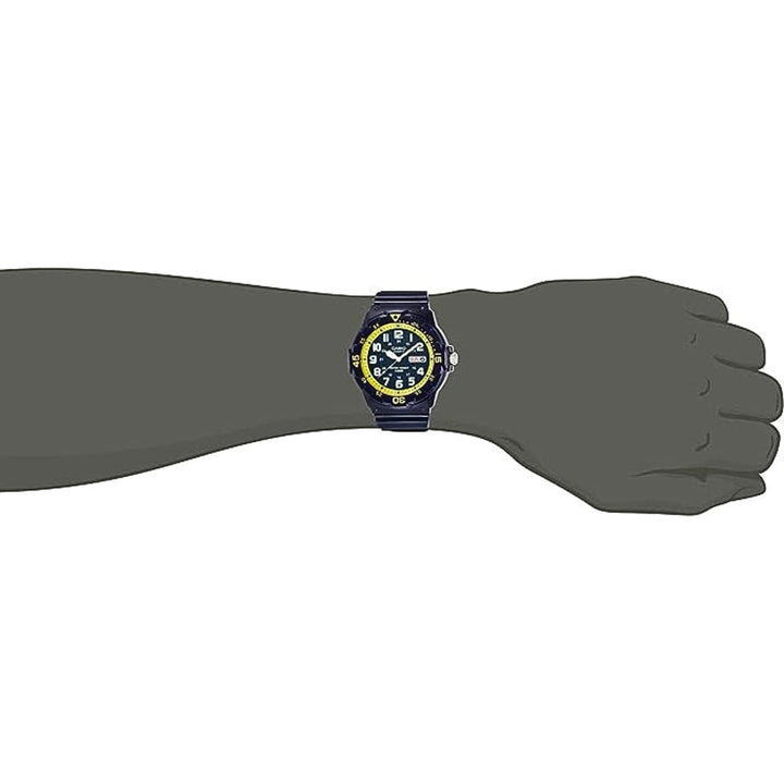 Casio Black & Yellow Analog Watch MRW-200HC-2BVDF - View 4