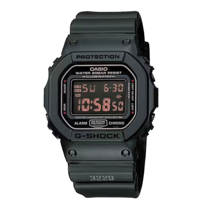 Casio 5600 Series DW-5600MS-1HDR Military Black Digital Watch - View 1
