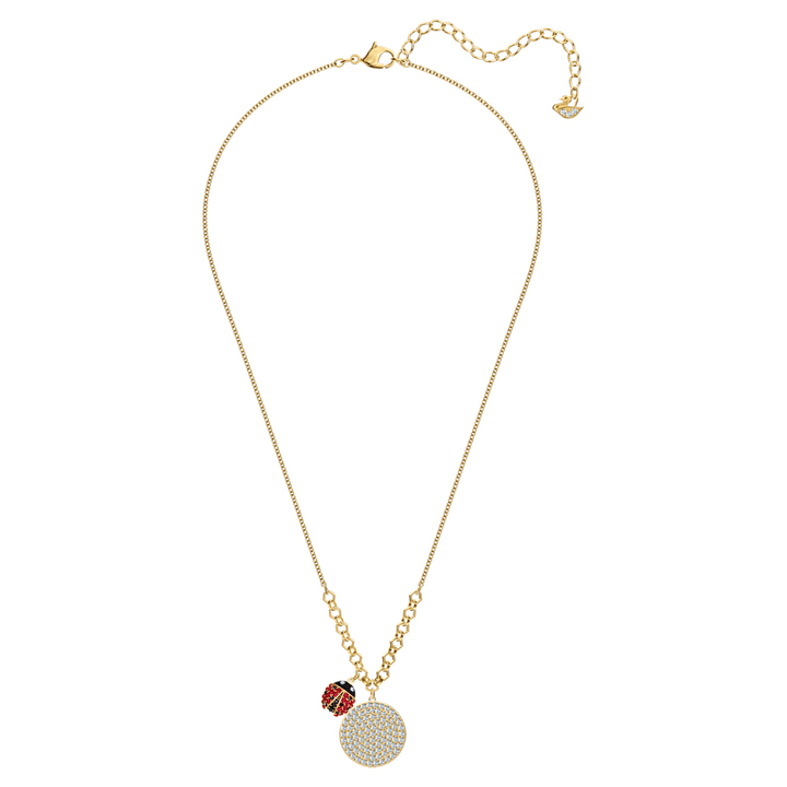 Swarovski Lisabel Red & Gold Coin Pendant Necklace - 5498808 - View 3