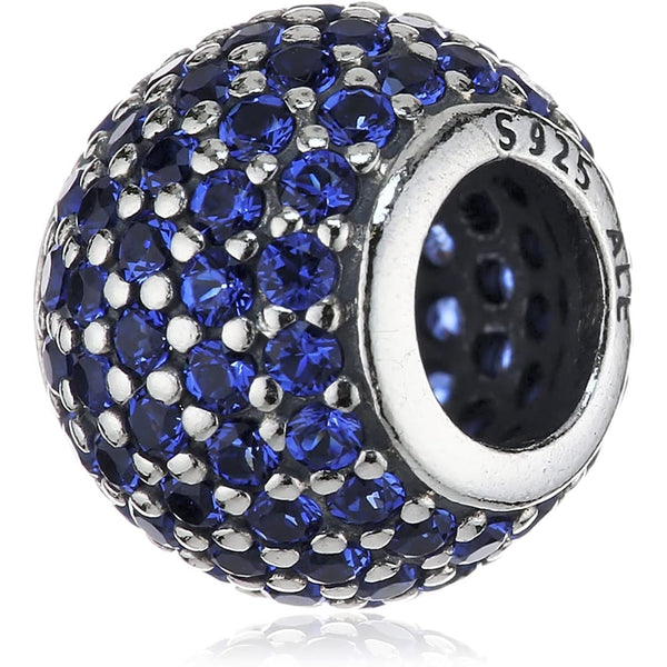Pandora Blue Pave Ball Charm 791051NCB - Sparkling Elegance - View 1