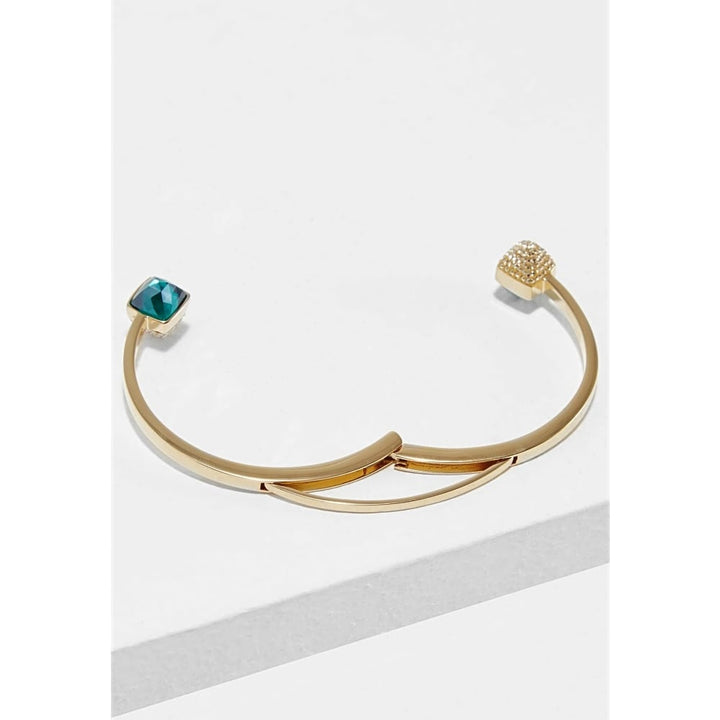 Swarovski Glance Gold Bangle, Size Medium, 5278533 - View 2