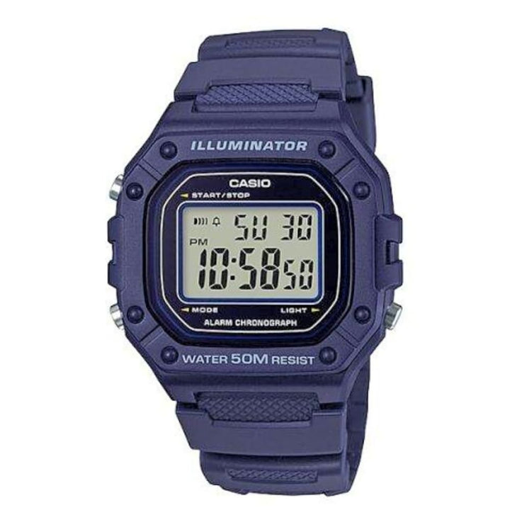 Casio Illuminator W-218H-2AVDF Blue Digital Watch - View 1