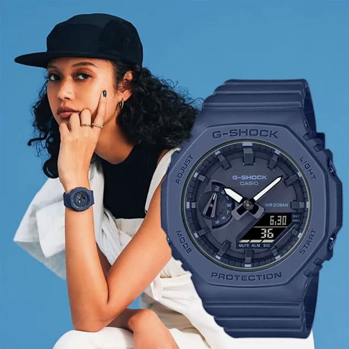 Casio G-Shock GMA-S2100BA-2A1ER Women's Blue Resin Watch - View 3