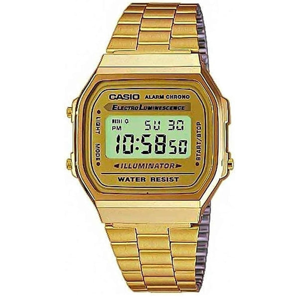 Casio Gold-Tone Digital Watch A-168WG-9WDF - A Retro Classic - View 1