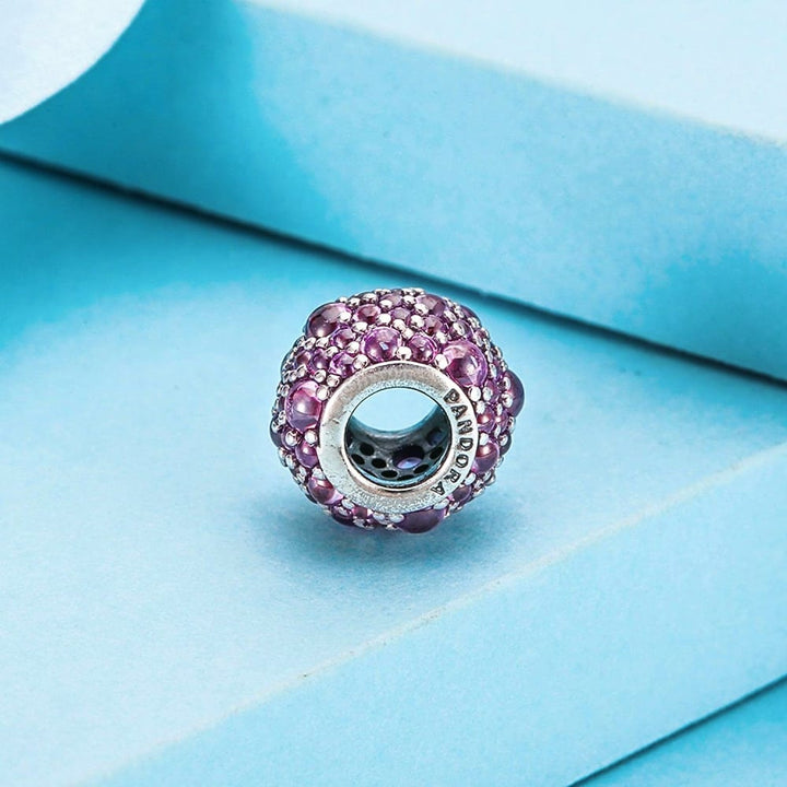 Pandora Purple Shimmering Droplets Charm 791755CFP - View 2