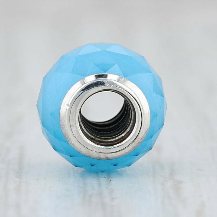 Pandora Sky Blue Faceted Crystal Charm - 791722NBS - View 2