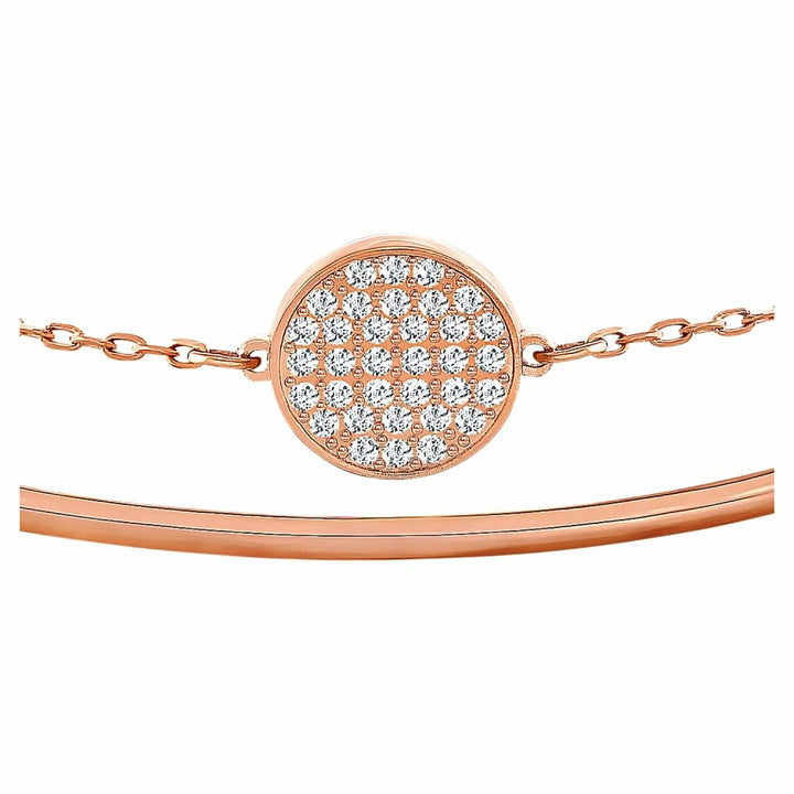 Swarovski Ginger Bangle 5274892: Rose Gold Sparkle for You - View 2