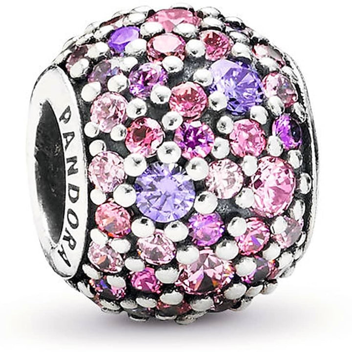 Pandora Pink Sparkles Pavé Ball Charm 791261ACZMX - View 2