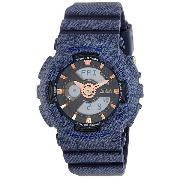 Casio Baby-G BA-110DE-2A1DR Denim-Inspired Analog-Digital Watch - View 1
