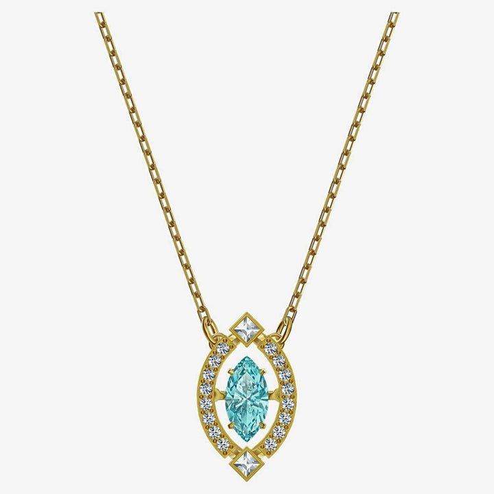 Swarovski Sparkling Dance Green & Gold Necklace - 5497474 - View 1