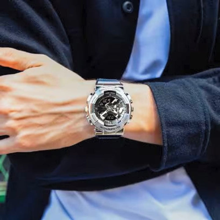 Casio G-Shock GM-110-1ADR Ana-Digi Stainless Steel Watch - View 3