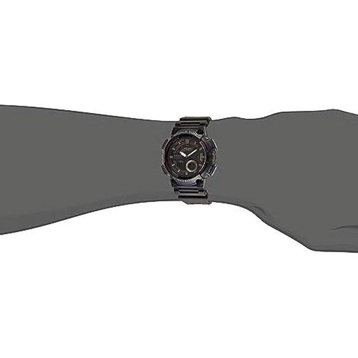 Casio Standard AEQ-110W-1BVDF Digital Quartz Watch - Black - View 3