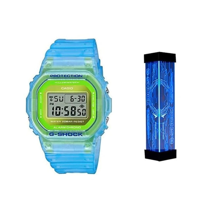 Casio 5600 Series DW-5600LS-2PRE Blue Digital Watch - View 3