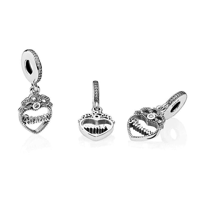 Pandora Princess Crown Heart Charm 791962CZ - View 2