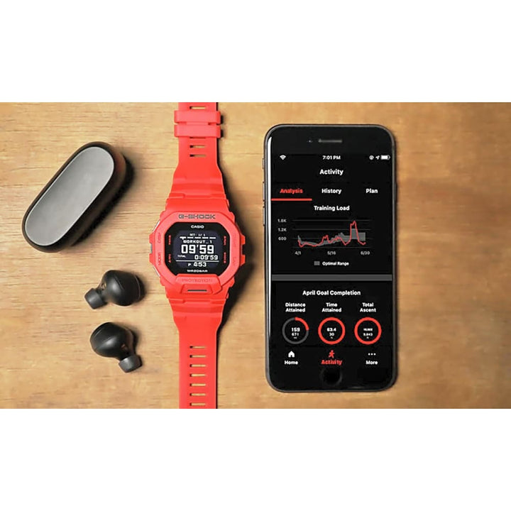 Casio G-Shock GBD-200RD-4 Training Partner - Vibrant Red - View 5