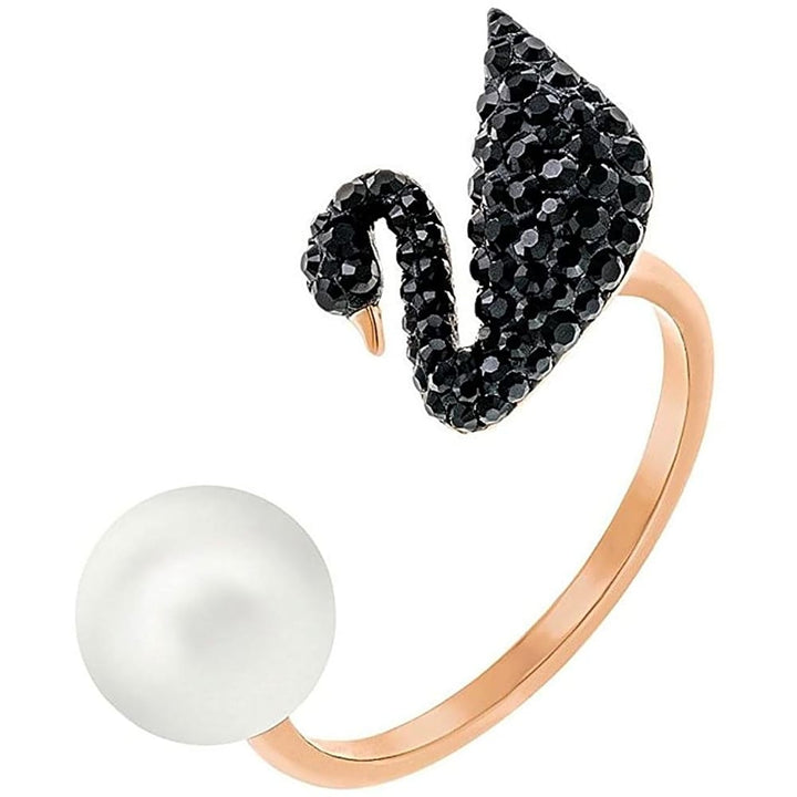 Swarovski Iconic Swan Open Ring, Size 58 - View 2