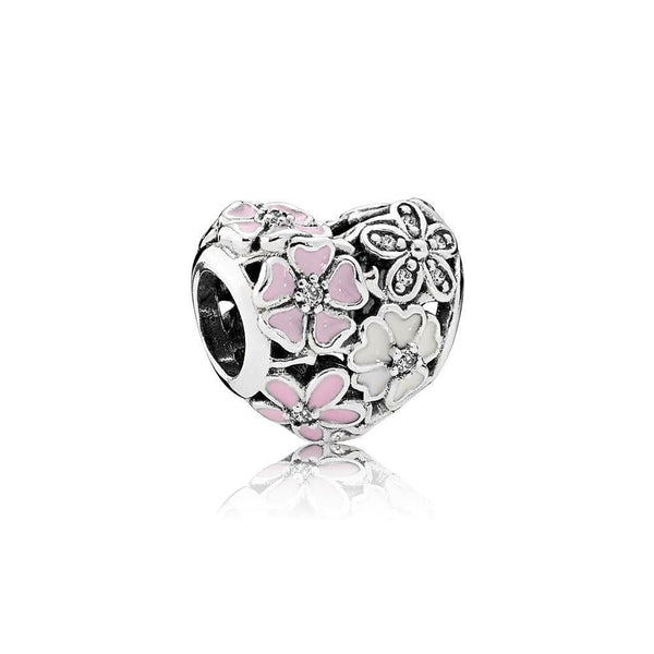 Pandora Poetic Blooms Charm 791825ENMX: A Floral Masterpiece - View 1