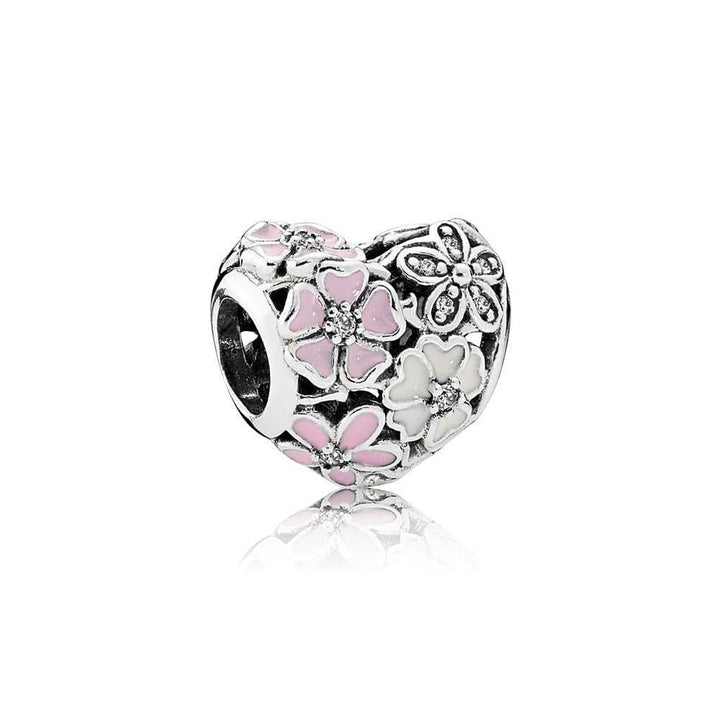 Pandora Poetic Blooms Charm 791825ENMX: A Floral Masterpiece - View 1