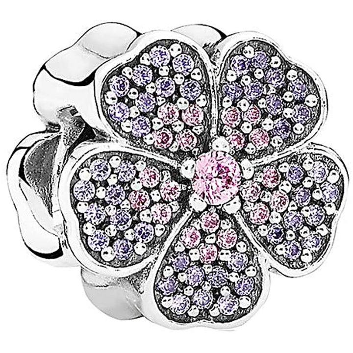 Pandora Sparkling Primrose Charm 791481PCZ - A Floral Delight - View 1