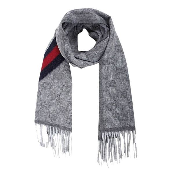Gucci Zinc Blue Wool Scarf 570603-3G200-1768 - View 1