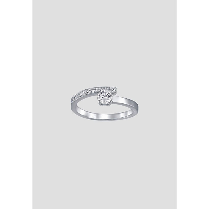 Swarovski Fresh White Crystal Ring, Rhodium Plated - 5235634 - View 4