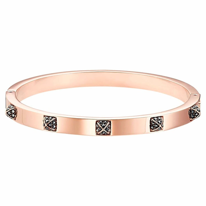Swarovski Tactic Bangle: Rose-Gold & Black, 5497309 - View 1