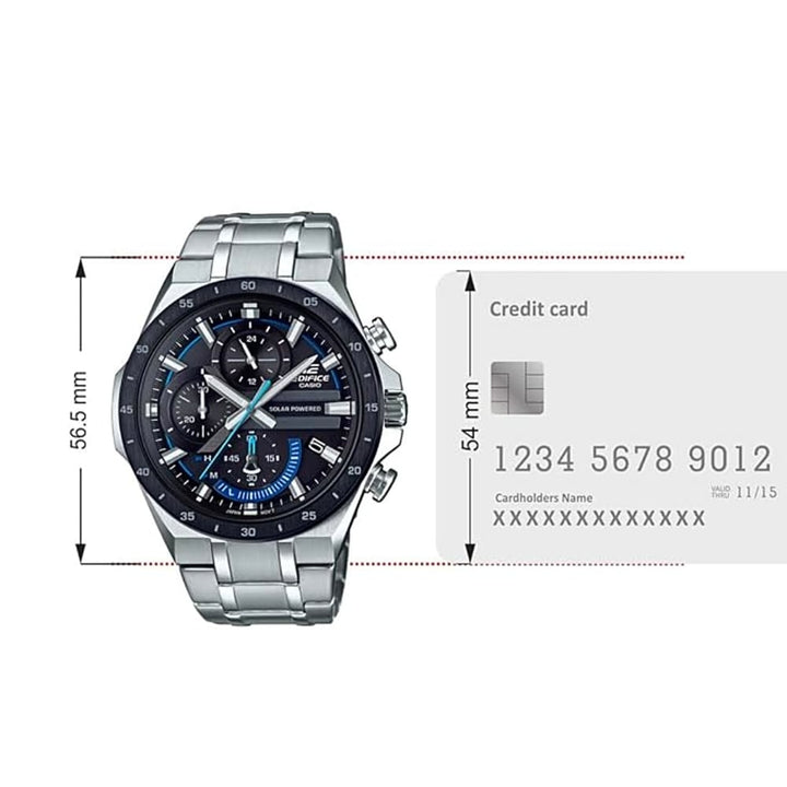 Casio Edifice EQS-920DB-1BVUDF Solar-Powered Chronograph Watch - View 6