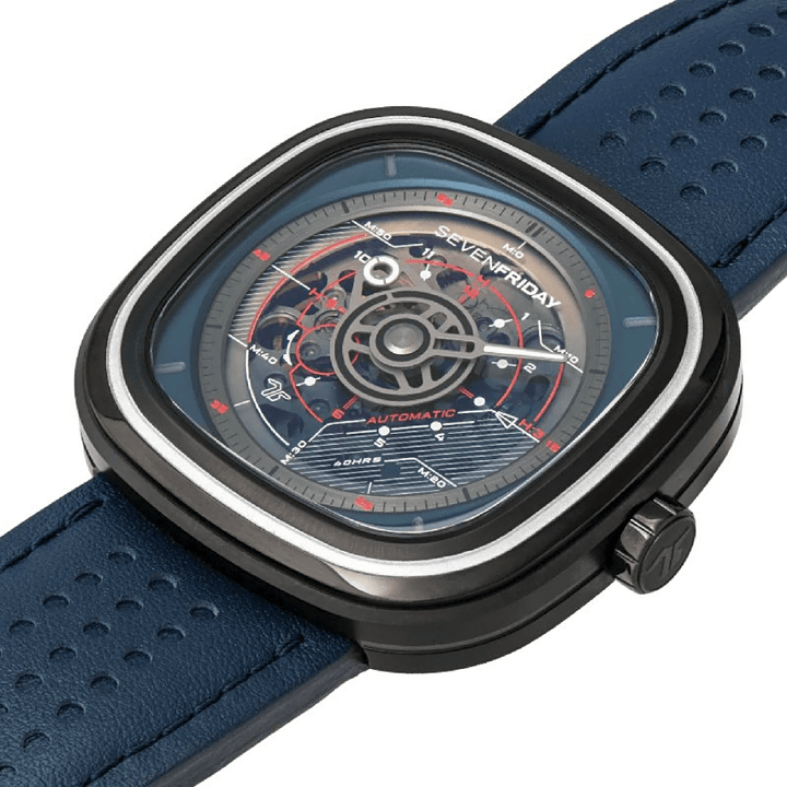 SEVENFRIDAY T3/01 T-Series Transparent Blue Watch - View 3