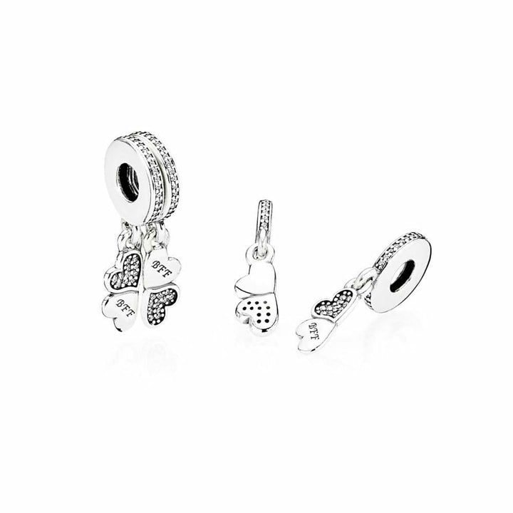 Pandora Best Friends Forever Pendant Charm 791949CZ - View 2